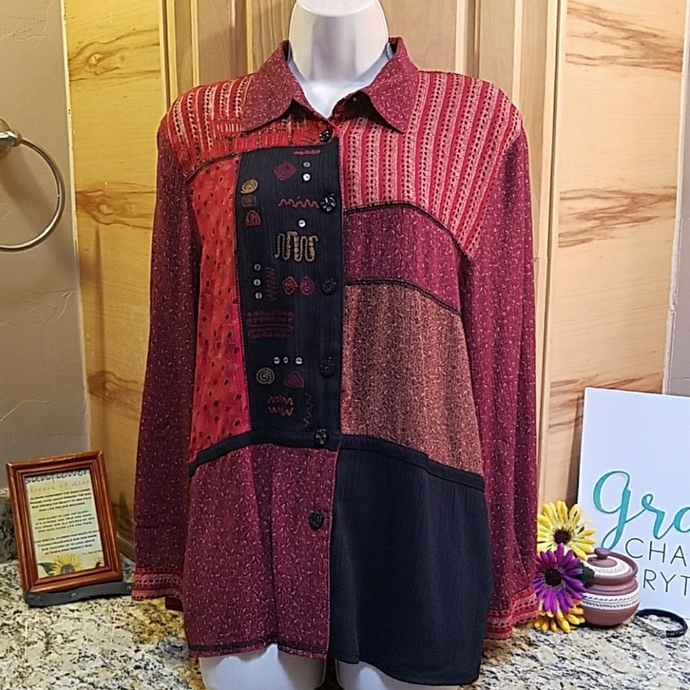 Napa Valley red & black large petite LP Guc - Picture 1 of 9
